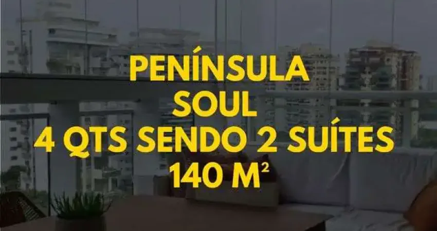 Apartamento para venda possui 140 metros quadrados com 4 quartos sendo 2 suítes