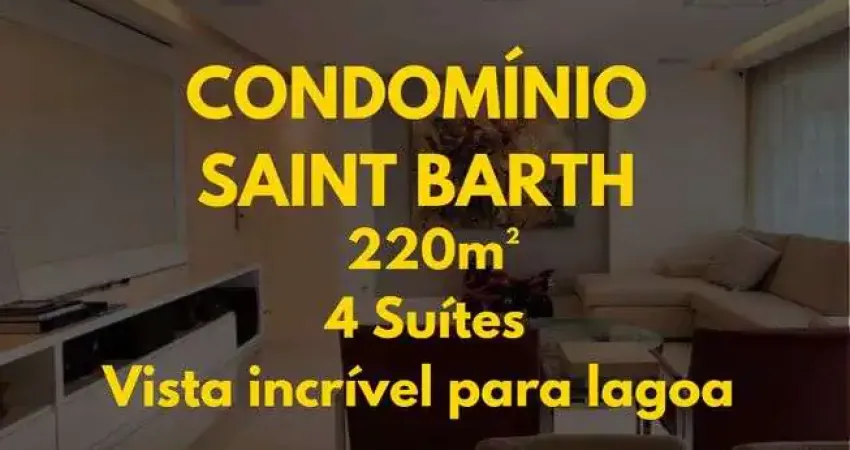 Apartamento para venda possui 220 metros quadrados com 4 Suítes