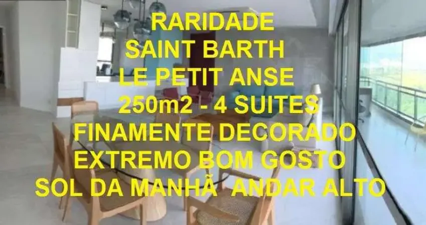 RARA OPORTUNIDADE - PENÍNSULA SAINT BARTH - LE PETIT ANSE - SOL DA MANHÃ - ANDAR ALTO - DECORADO