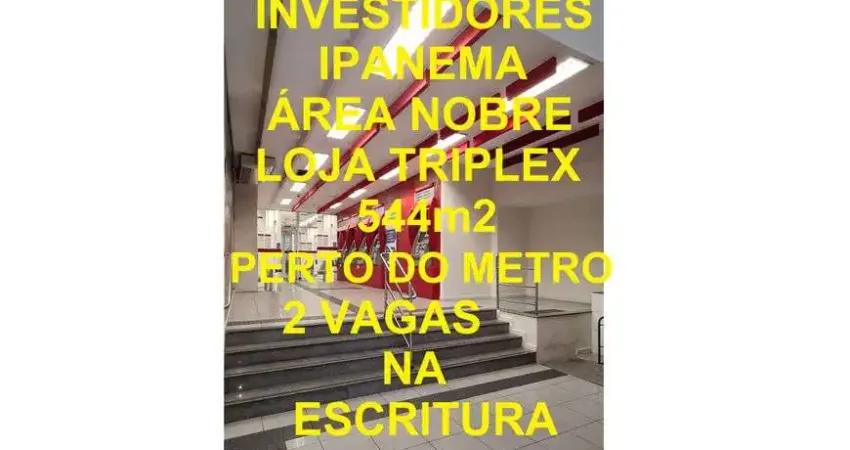 Ponto comercial/Loja/Box para venda tem 544 metros quadrados