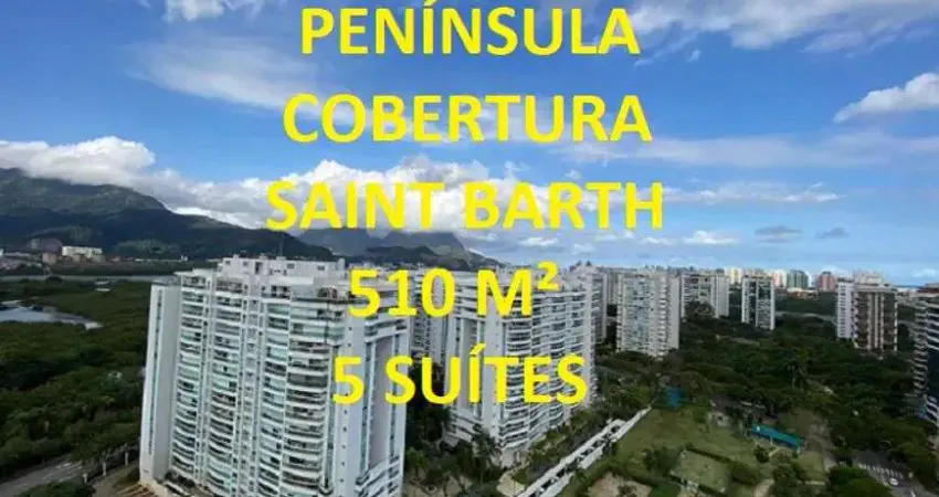 Cobertura para venda com 510 metros quadrados com 5 quartos em Barra da Tijuca - Rio de Janeiro - RJ
