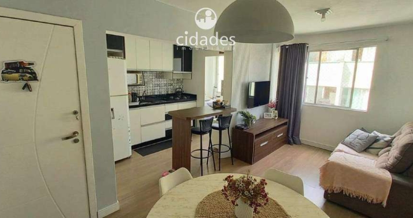 Apartamento em Florianópolis à venda 2 quartos mobiliado, vista livre com garagem no bairro Estreito, Capoeiras