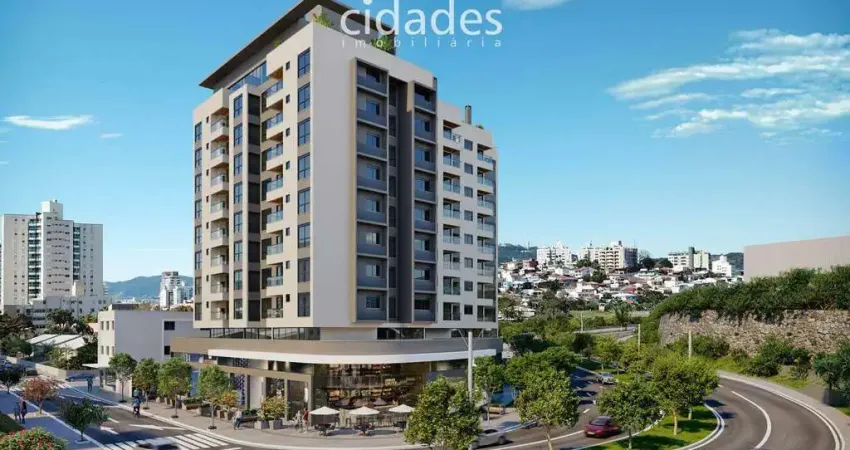 Lançamento no Estreito, apartamentos na planta de 1 e 2 dormitórios próximo a ponte Hercílio Luz junto ao Centro