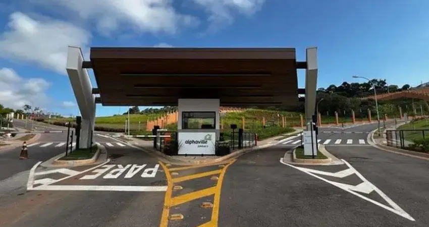 Terreno em condomínio em jundiaí - alphaville 2 - leve aclive