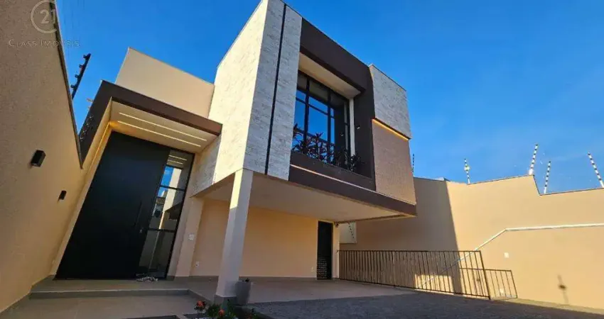 casa Jd. universitário com 230 mt2 área construída com piscina espaço gourmet foto voltaico,  3 suítes pé direito alto eliminação em LED rebaixamento em gesso 4 vagas de garagens próximo lago igapó su