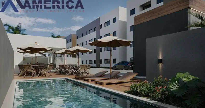 Apartamento à venda em joão pessoa-pb, no bairro gramame, com 2 quartos, 1 sala, 1 banheiro, 1 vaga de garagem - 45,80 m².