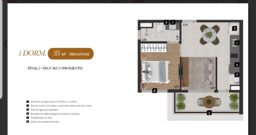 Apartamento com 1 quarto à venda na Alameda Gabriel Monteiro da Silva, 130, Jardim América, São Paulo