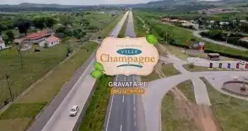 LOTE CONDOMINIO VILLE CHAMPAGNE | Á VENDA | GRAVATÁ-PE