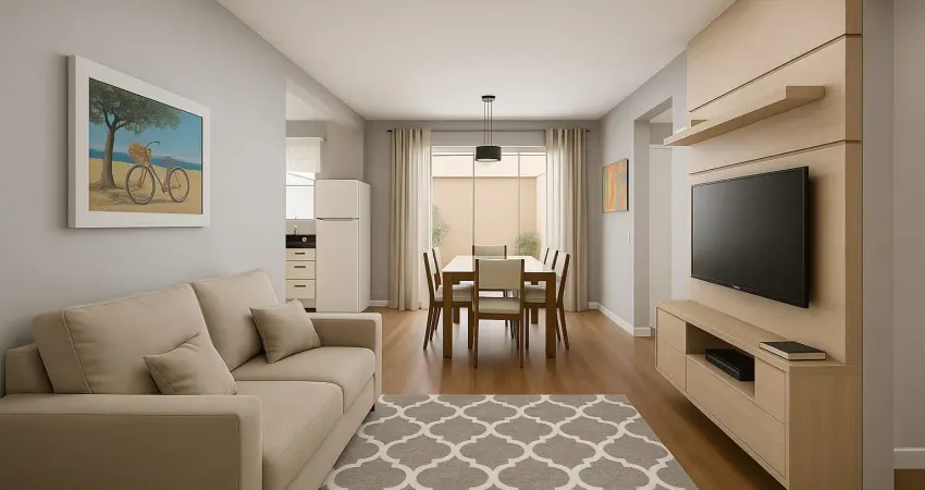 Sobrado com excelente localização, composto de dois pavimentos, sendo térreo com 39,00m² e superior com 39,00m².