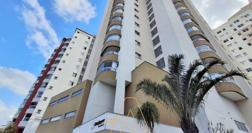 Apartamento 02 dormitórios, sendo 01 suíte semi mobiliado no bairro Vila Nova em andar alto - Blumenau/SC