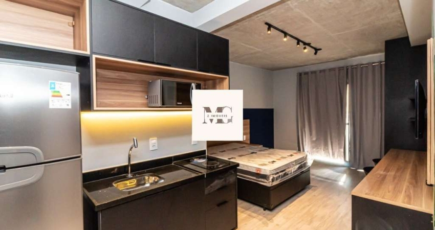 Apartamento para Venda ou Locação em Moema  São Paulo - Indianópolis, 1 Quarto, 1 Suíte, 1 Sala, 28 m².