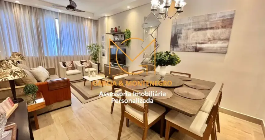 Apartamento 3 dormitórios (1 suíte com closet) 1 vaga - boqueirão - santos - sp