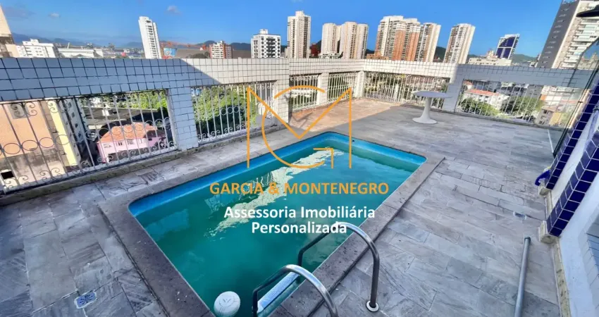 Cobertura duplex com 3 dormitórios (1 suíte) 2 vagas fechadas - ponta da praia - santos - sp