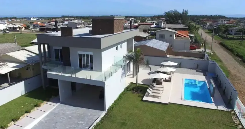 Casa com 4 dormitórios à venda por r$ 3.200.000,00 - golfinho - balneário arroio do silva/sc