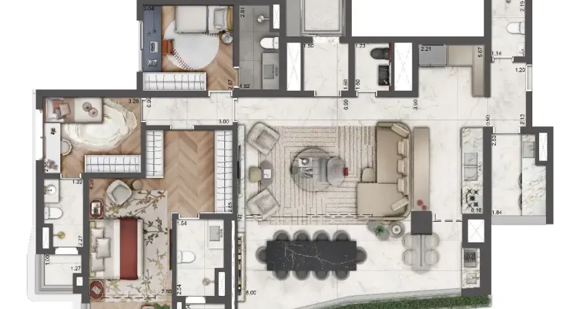 Apartamento maravilhoso com serviços de hotel 6 estrelas