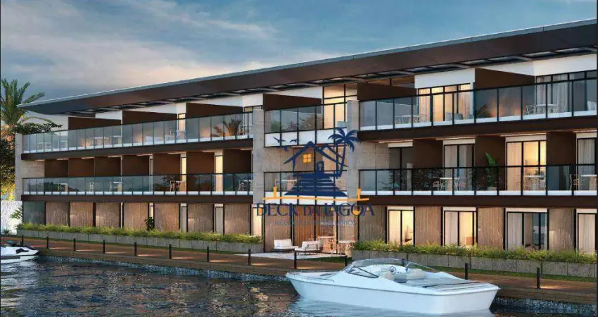 Flat com 1 dormitório à venda, 26 m² por r$ 549.828,18 - passagem - cabo frio/rj