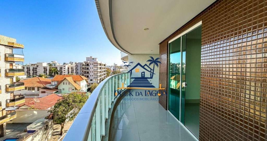Apartamento com 3 dormitórios para alugar, 130 m² por R$ 6.500,00/mês - Vila Nova - Cabo Frio/RJ