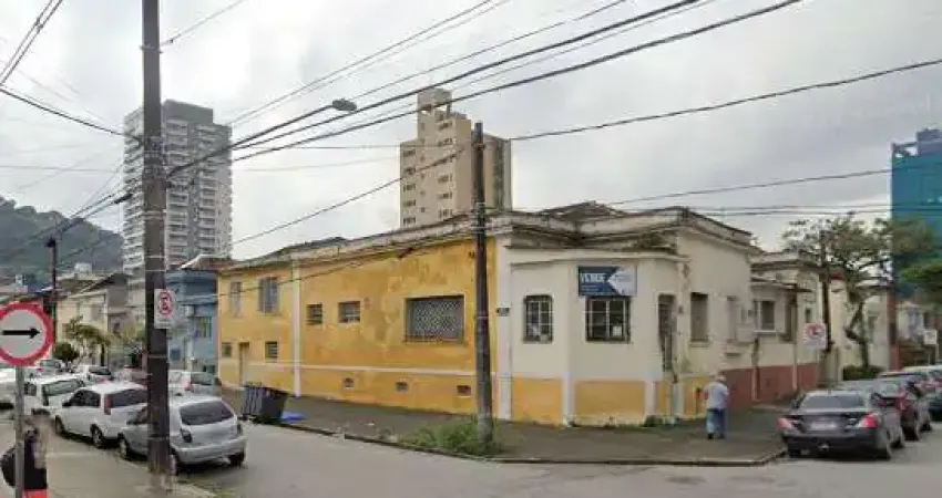 Terreno para venda em santos, vila mathias, 1 dormitório, 1 banheiro, 1 vaga