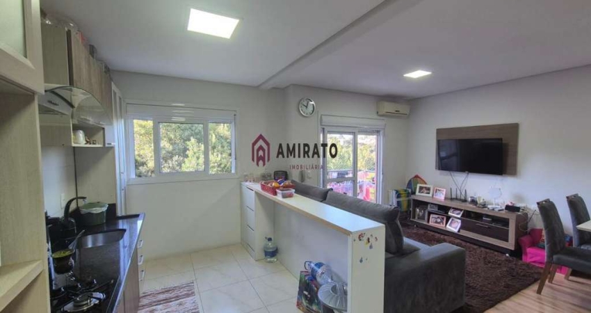 Apartamento semimobiliado com churrasqueira e varanda em Nova Vicenza, Farroupilha - Venda