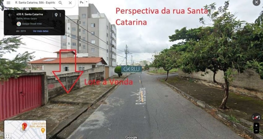 Terreno à venda na Santa Catarina, 610, Espírito Santo, Betim