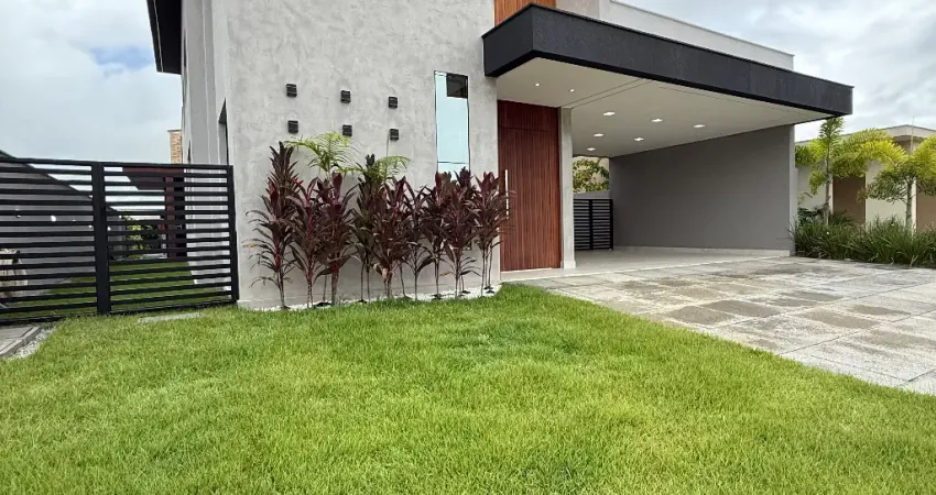 Casa térrea com 3 suítes, escritório, gourmet e piscina no Jardins Amsterdã – Parnamirim/RN