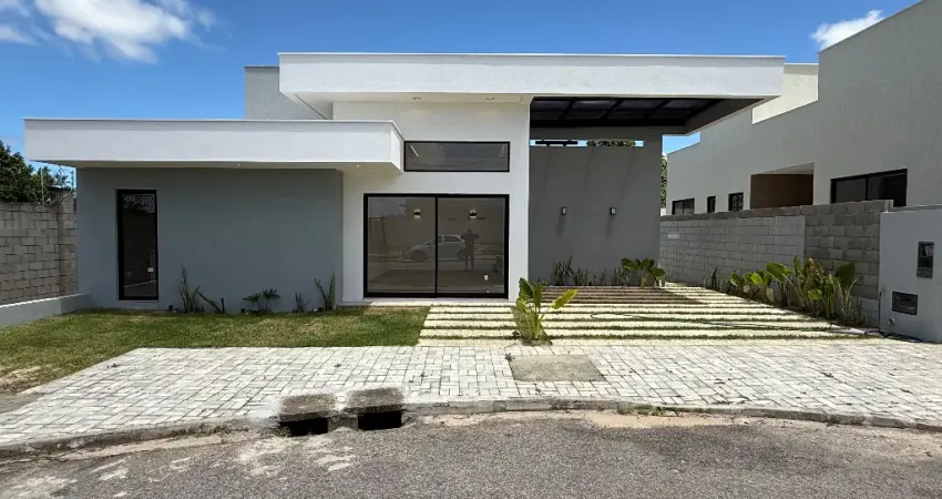 Casa térrea com 3 quartos, sendo 2 suítes, no Condomínio Nova York – Parnamirim/RN