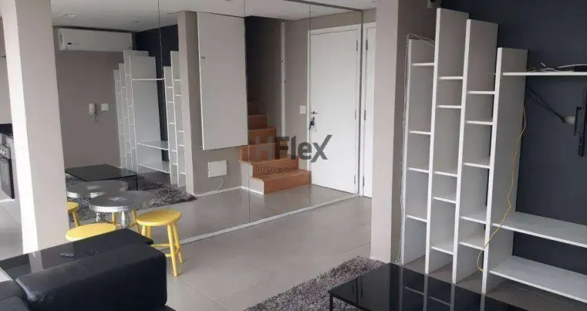 Cobertura com 1 dormitório para alugar, 61 m² por R$ 6.946,70/mês - Vila Olímpia - São Paulo/SP