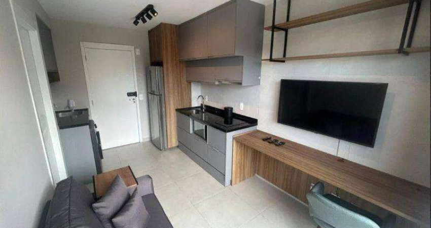 Apartamento com 1 dormitório para alugar, 27 m² por R$ 4.000,00/mês - Campo Belo - São Paulo/SP