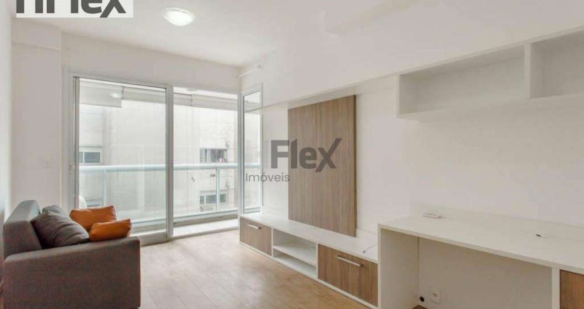 Apartamento com 1 dormitório para alugar, 45 m² por R$ 5.570,00/mês - Vila Olímpia - São Paulo/SP