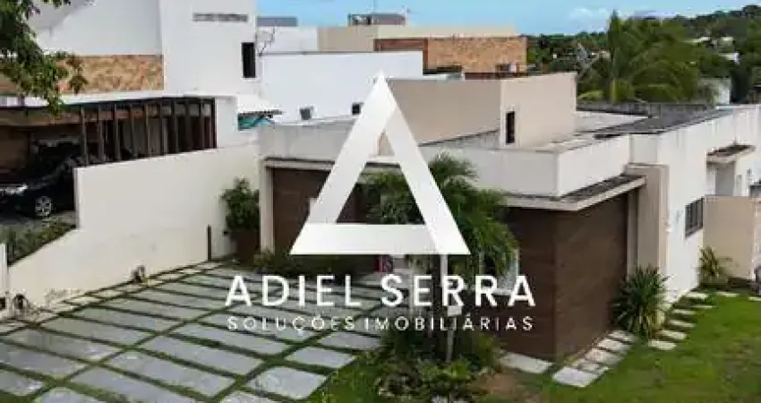Alphaville litoral norte 2 - 4/4 sendo uma suíte - 202m² ac - 4 vagas - área verde - acabamento fino em porcelanato - piscina e área gourmet