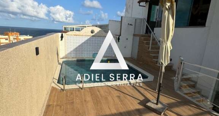 Cobertura Triplex - Pituba - 239m² - Vista mar - 4/4 sendo 3 suítes - Piscina e área gourmet - Reformada - Armários - 2 vagas