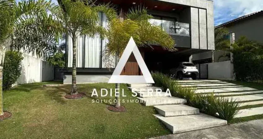 Alphaville litoral norte 1 - casa com 4 suítes - energial solar - fino acabamento - poço - piscina e área gourmet