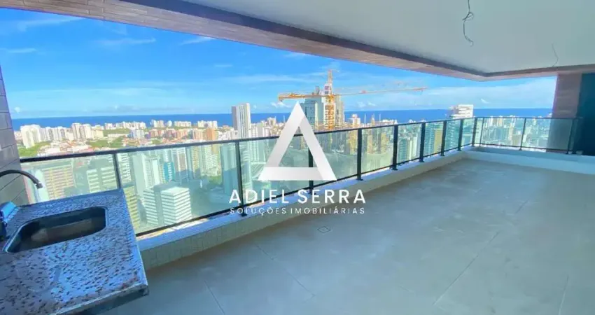 Caminho das Árvores - 210m² - Nascente - Vista mar - Andar altíssimo - 3 suítes - Varandão Gourmet - Despensa - Dependência completa - 4 vagas