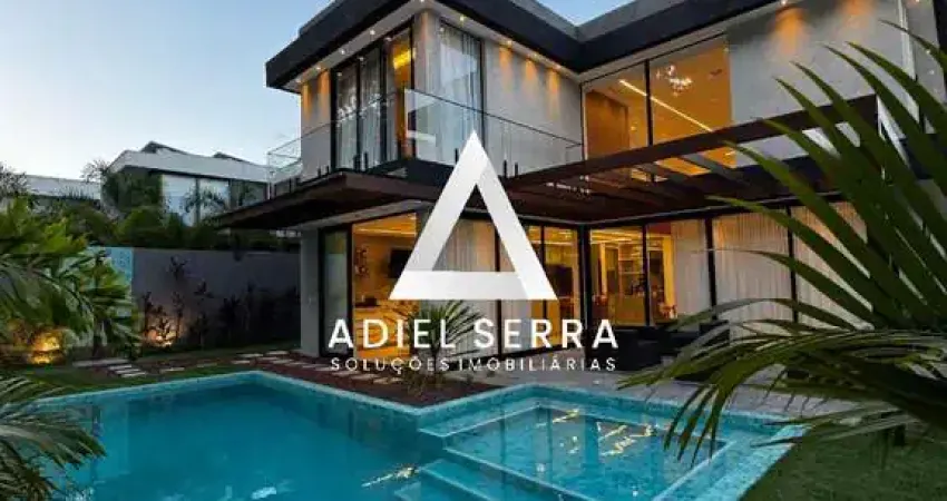 Alphaville litoral norte 1 - 529,94m² total - porteira fechada - 5 quartos sendo 4 suítes - closet - piscina - planejados - energia solar - 4 vagas