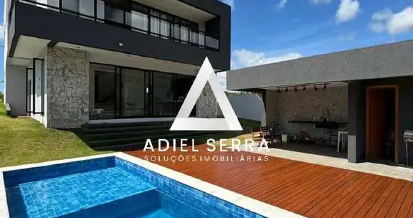 Alphaville litoral norte 3 - 453m² - vista verde - 4 suítes - closet - piscina - jardim - 3 vagas