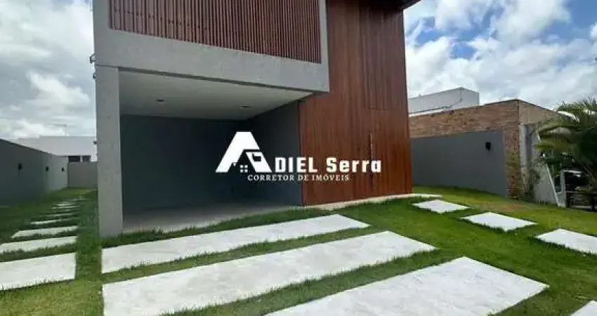 Alphaville litoral norte 2 - 377,97m² total - nascente - lote plano - 4 suítes - lavabo - área gourmet - piscina - 3 vagas de garagem