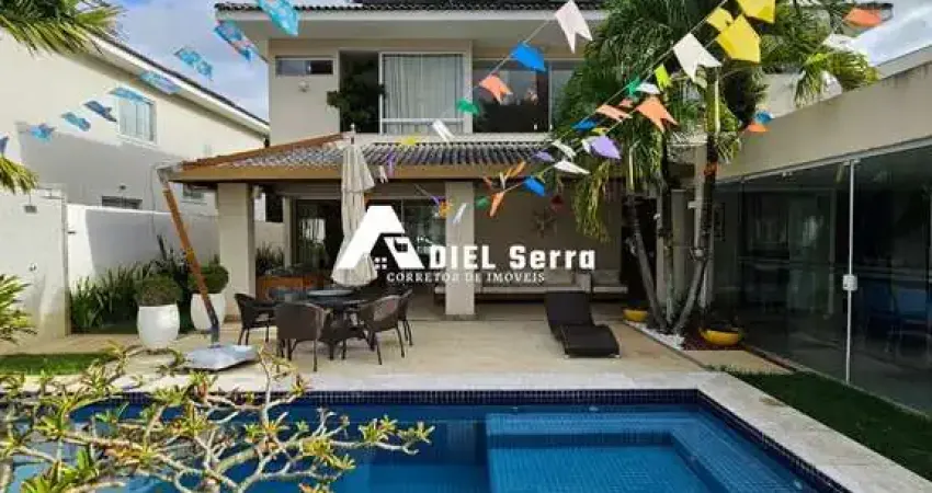 Alphaville litoral norte 1 - 4 suítes - porteira fechada - piscina privativa e churrasqueira - 514,57m² de terreno - fino acabamento