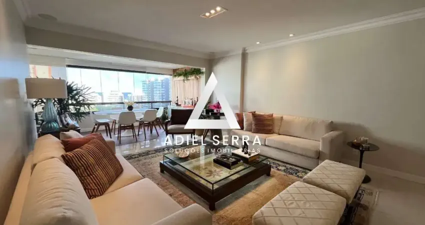 Pituba | apartamento 4 suítes | 197m² | semi porteira mobiliado | infraestrutura completa de lazer