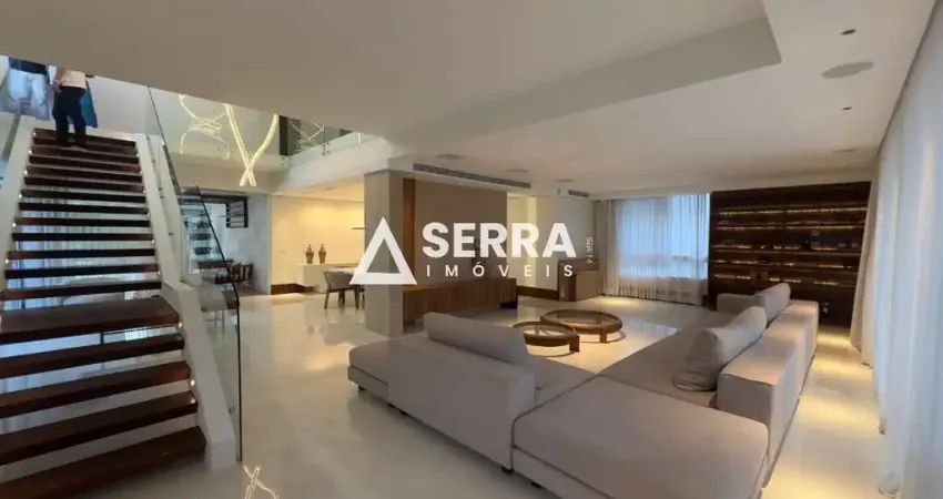 Alphaville i | casa em ilha | 733m² | 4 suítes | academia | spa | porteira fechada | total infraestrutura