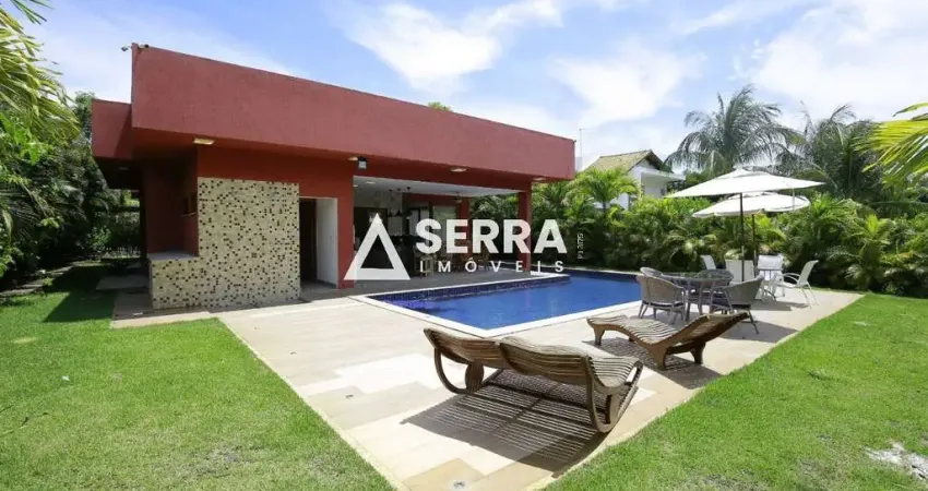 Itacimirim | casa térrea 4 suítes | 280 m² | piscina, espaço gourmet e lareira ao ar livre | total infraestrutura de lazer