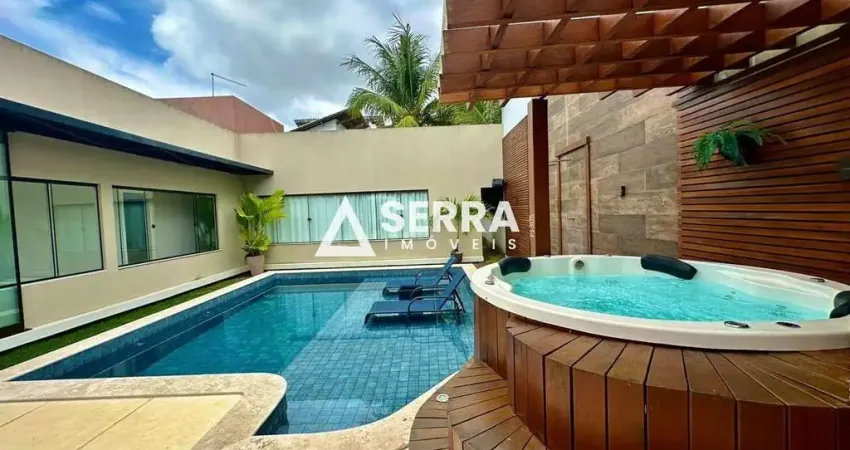 Villas do jacuípe | casa térrea | 240 m² | 4 suítes + home | piscina aquecida | total infraestrutura de lazer