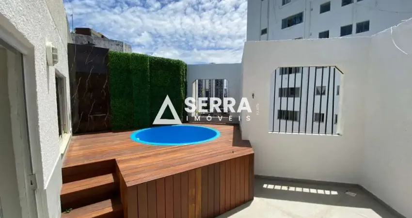 Pituba | cobertura triplex | 92m² | piscina privativa + vista mar | total infraestrutura de lazer