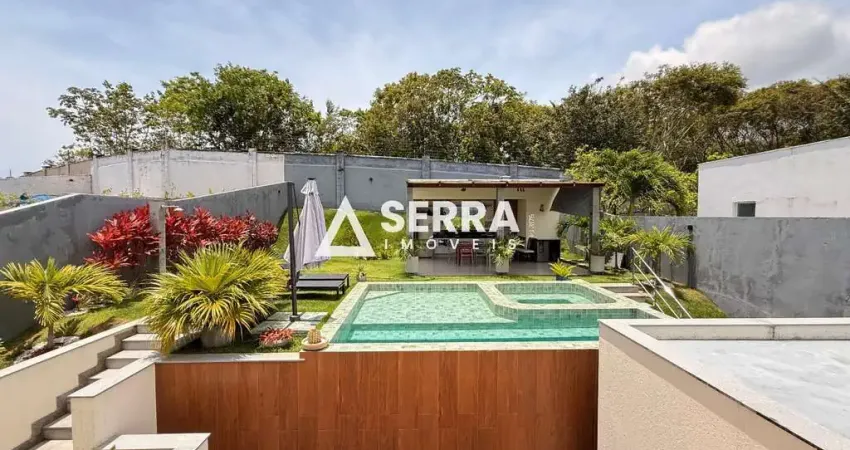 Alphaville litoral norte 1 | casa moderna 4 suítes | 380 m² | porteira fechada | total segurança