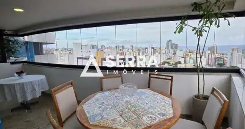 Pituba | 4 suítes | 242 m² | vista mar permanente | 4 vagas + depósito | total infraestrutura de lazer