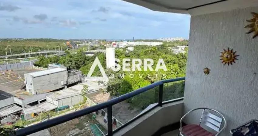 Alphaville i | 1 quarto | 49 m² | andar alto | varanda | nascente | total infraestrutura de lazer