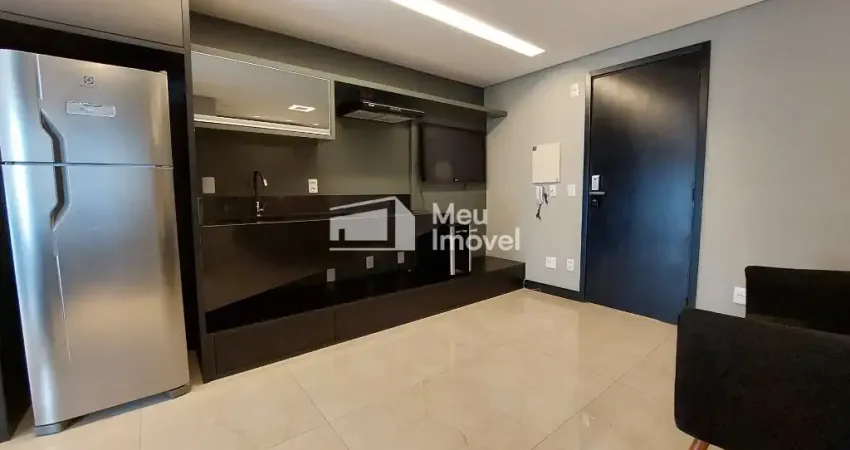 Apartamento mobiliado com 40m² - studio - jardim aquarius - locação