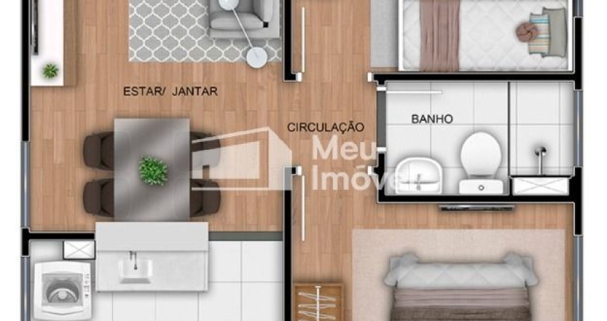Apartamento Novo com 2 Dormitórios no Condomínio Bom Retiro – São José dos Campos/SP – Ótima opção para quem busca comodidade e infraestrutura completa.