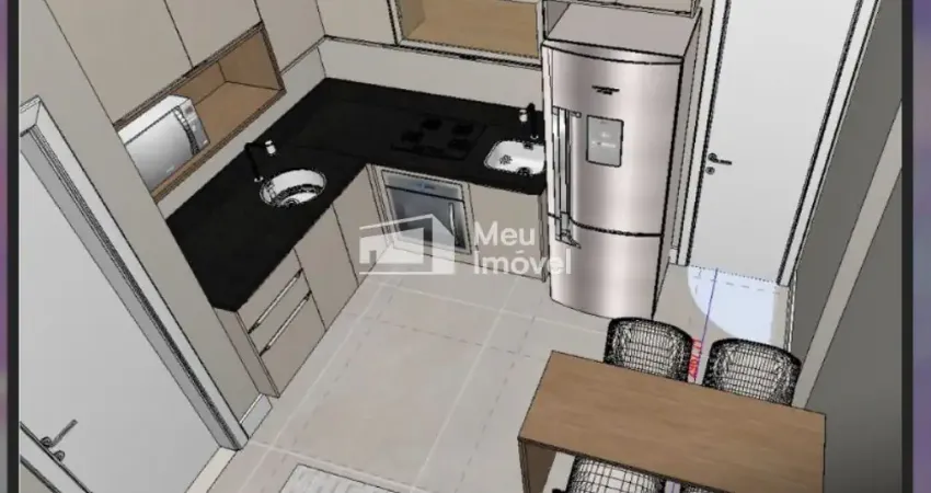 Apartamento mobiliado 33 m² no vision colinas – venda e locação em são josé dos campos