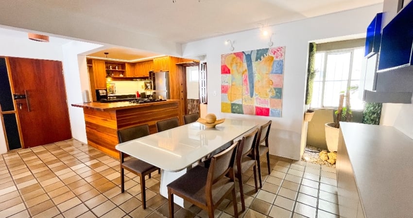 Apartamento beira mar com 3 quartos + DCE completa