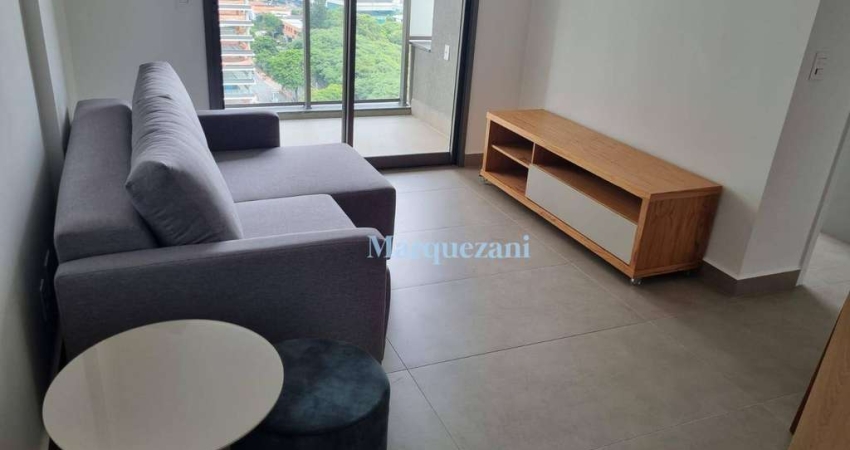 Apartamento com 1 dormitório para alugar, 45 m² por R$ 6.350/mês - Indianópolis - São Paulo/SP